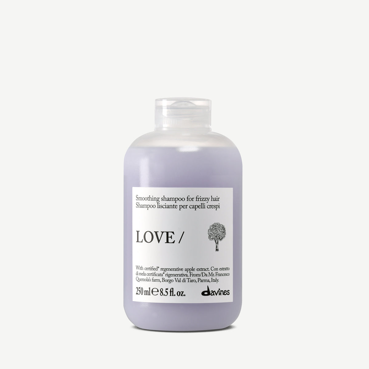Davines France LOVE SMOOTHING Shampoo - Le shampoing pour cheveux lisses qui préserve la beauté naturelle de votre lissage. Pour une chevelure soyeuse, lumineuse et parfaitement maîtrisée au quotidien