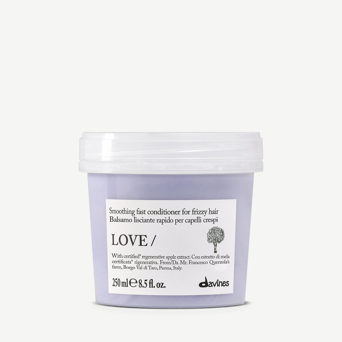 Davines France LOVE SMOOTHING Conditioner - Après-shampoing lissant à action rapide, il discipline instantanément les cheveux indisciplinés pour une douceur incomparable