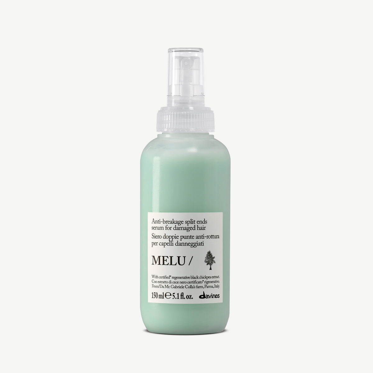 Davines France MELU Serum - Ce soin réparateur agit intensément sur les cheveux abîmés et prévient la casse pour une chevelure visiblement plus saine et résistante