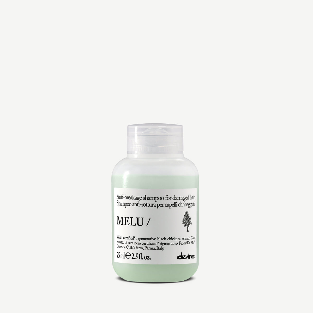 Davines France MELU Shampoo - Shampoing réparateur anti-casse qui fortifie intensément les cheveux longs et fragilisés pour une chevelure visiblement plus résistante et éclatante