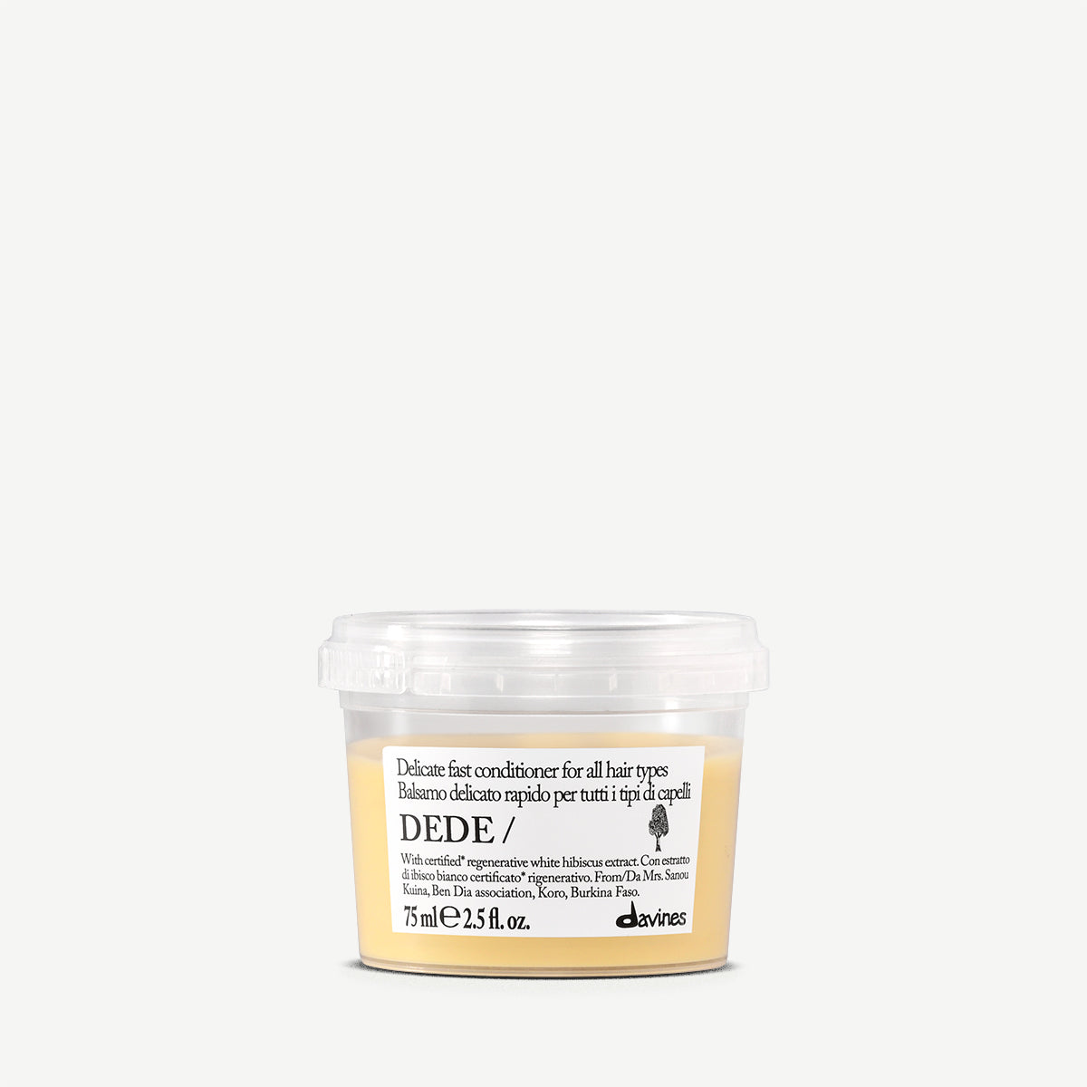Davines France DEDE Conditioner - Après-shampoing express et délicat, spécialement conçu pour les cheveux fins en quête de légèreté. Démêle instantanément sans alourdir