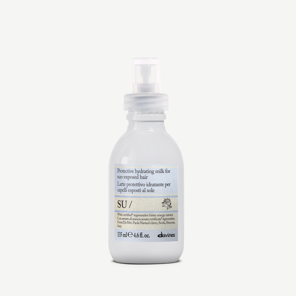 Davines France SU Hair Milk - Découvrez notre spray solaire pour cheveux qui protège efficacement votre chevelure des rayons UV tout en préservant sa beauté naturelle et son éclat