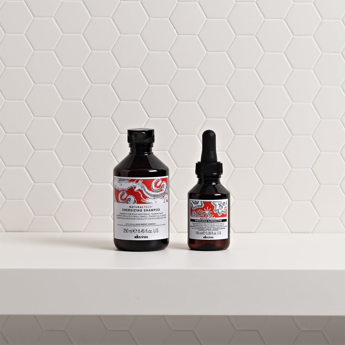 Davines France ENERGIZING Shampoo - Shampoing anti-chute, stimulant et revitalisant pour cheveux fragiles ayant tendance à tomber