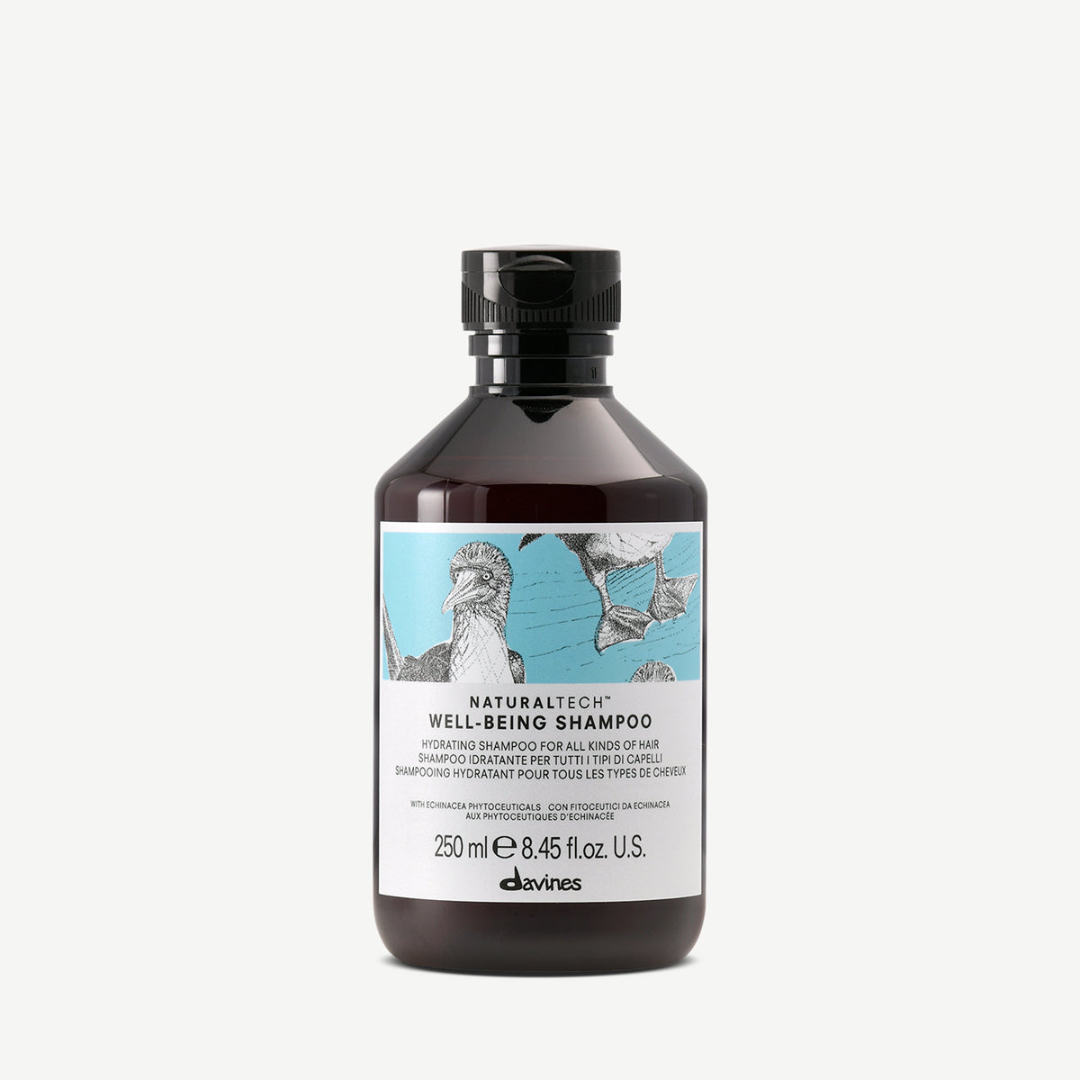 Davines France WELLBEING Shampoo - Shampoing hydratant léger pour tous les types de cheveux