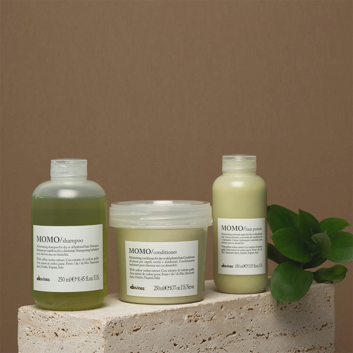 MOMO Shampoo en cadeau Shampoing hydratant pour cheveux secs ou déshydratés Davines