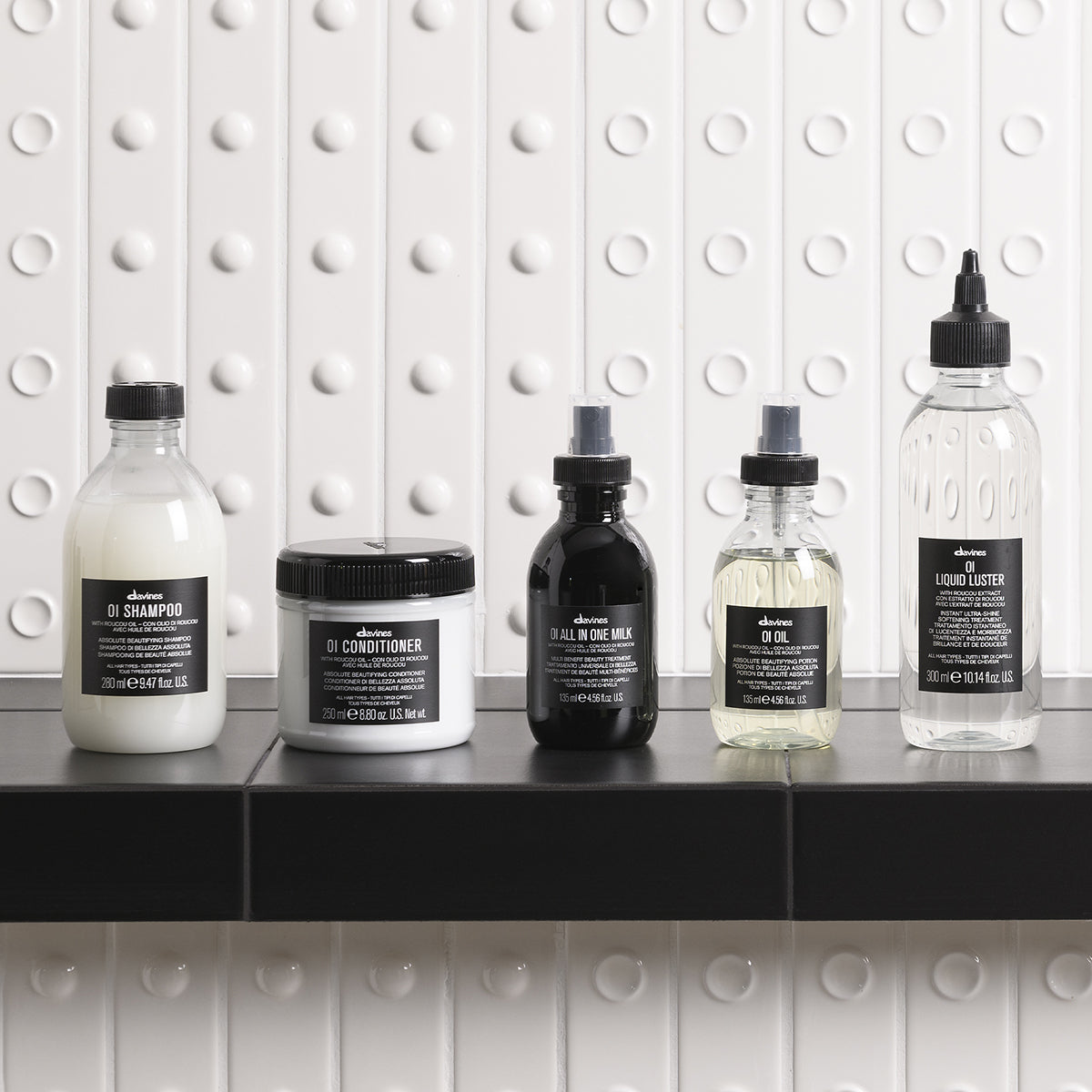 Davines France OI Conditioner - Conditionneur après-shampoing démêlant pour des cheveux brillants, doux et protégés contre les UV