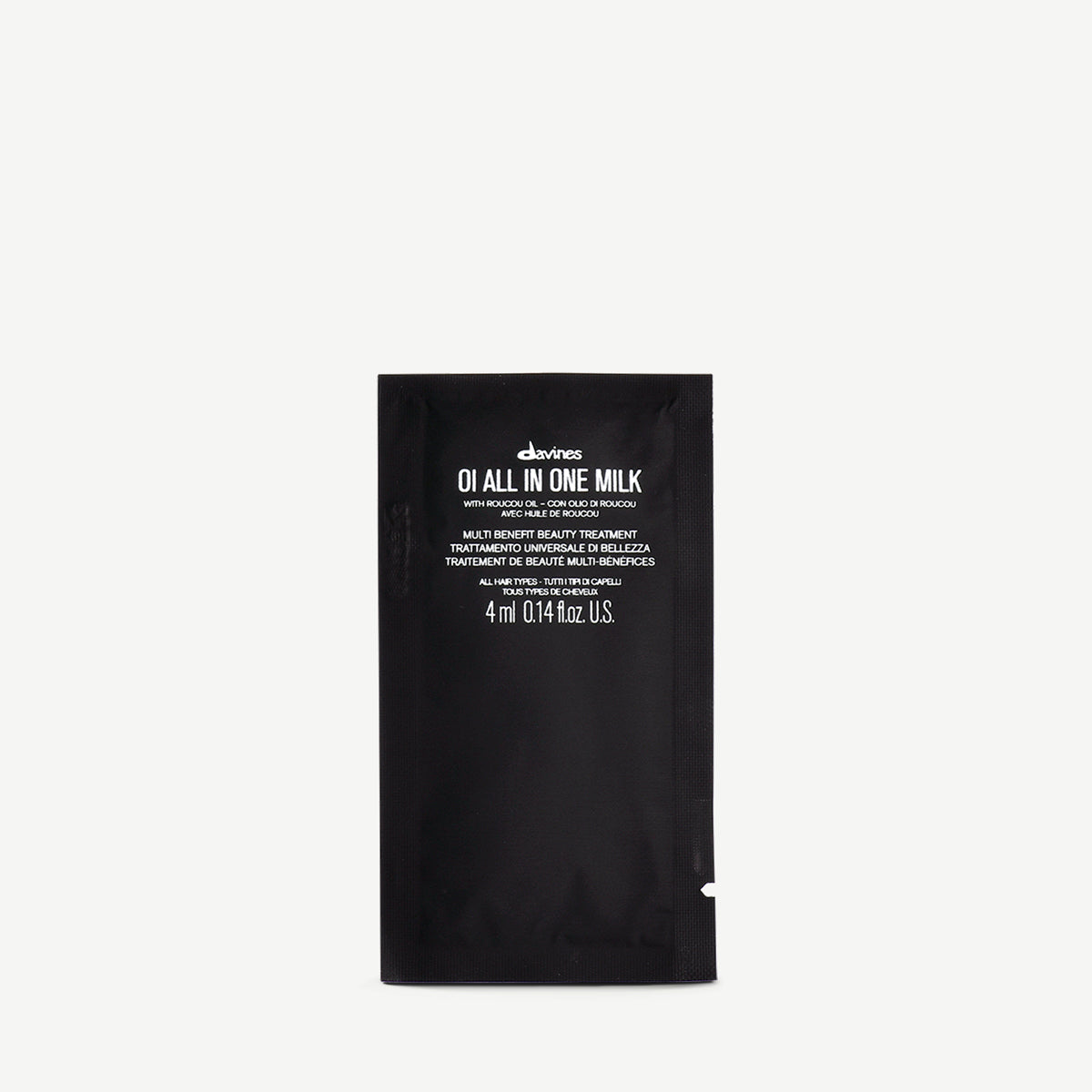 Apporte discipline et brillance - OI All In One Milk 4ml Spray démêlant pour cheveux, sans rinçage et multifonctions à la texture lactée pour tout type de cheveux Davines