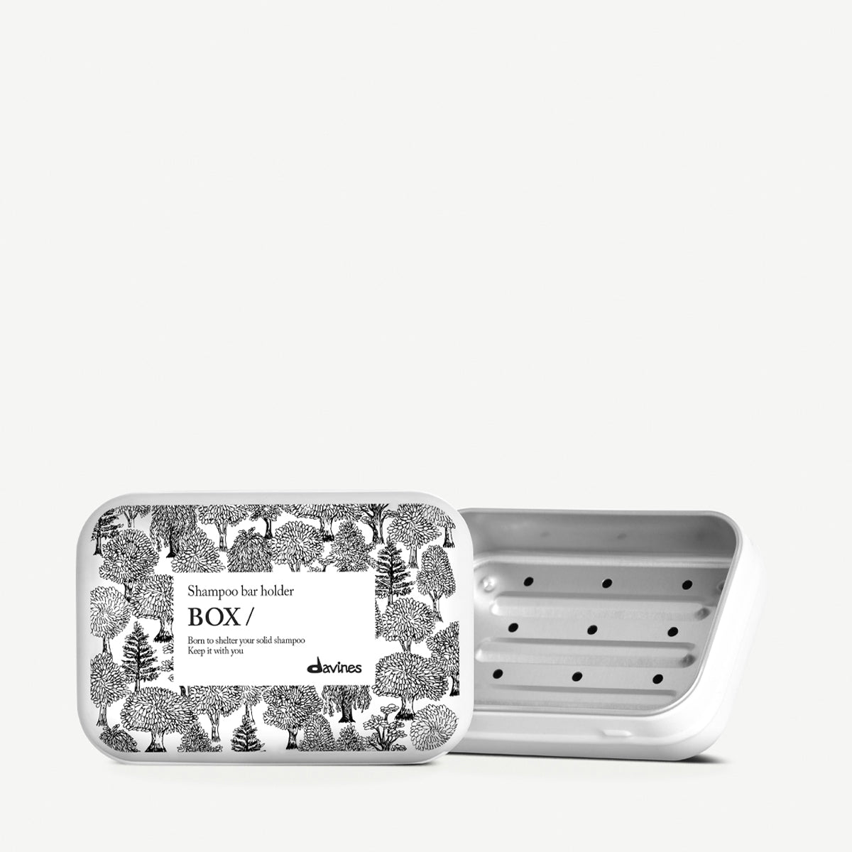 Davines France Étui pour shampoing solide - Boîte en aluminium pour préserver les shampoings solides