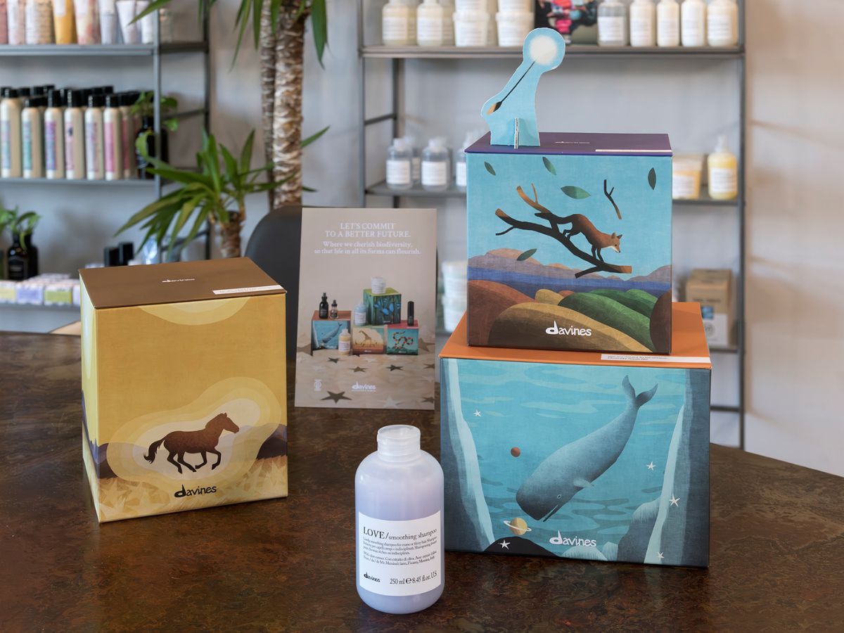 coffrets cadeaux noël 2025 davines salon locator