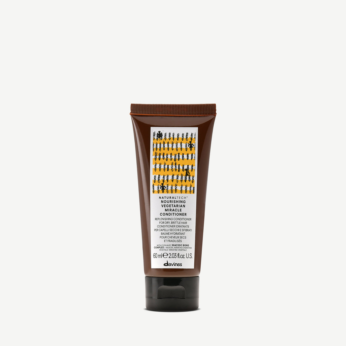 Davines France NOURISHING Vegetarian Miracle Conditioner - Conditionneur après-shampoing à la kératine pour réparer les cheveux secs, fragiles et abîmés.