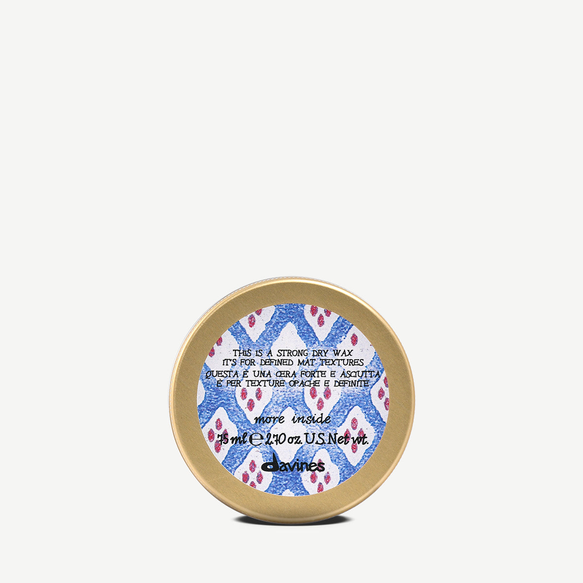 Davines France This is a Strong Dry Wax - Cire coiffante sèche à fixation ultra forte et fini mat pour définir et séparer les mèches en douceur.
