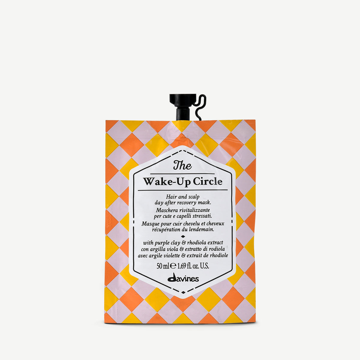 Davines France The Wake-Up Circle - Masque fortifiant et revitalisant pour le cuir chevelu et les cheveux ternes, stressés, dévitalisés.