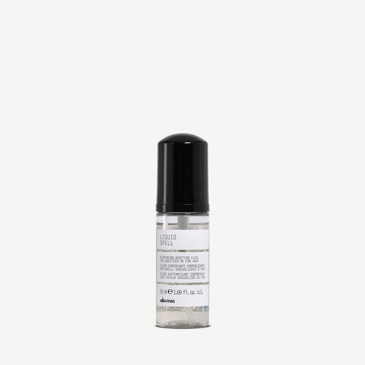 Davines France Liquid Spell Reinforcing Bodifying Fluid - Sérum fortifiant qui renforce et apporte de la texture aux cheveux fins à moyens avant le brushing.