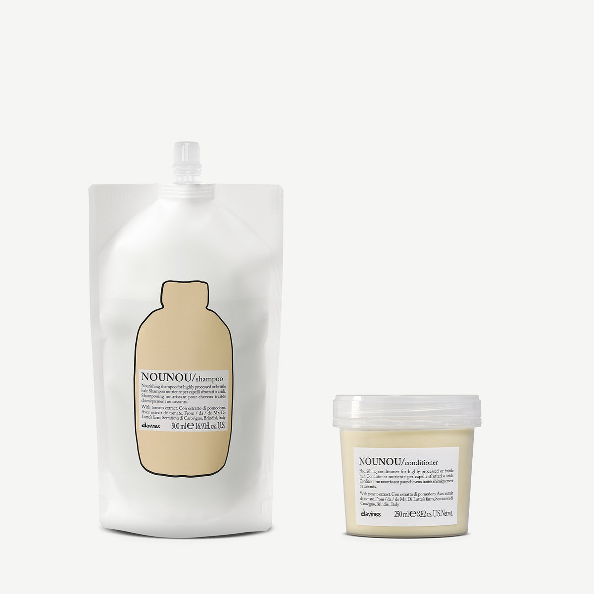 Éco-recharge NOUNOU Shampoo + Conditioner 1 2 pz.Davines