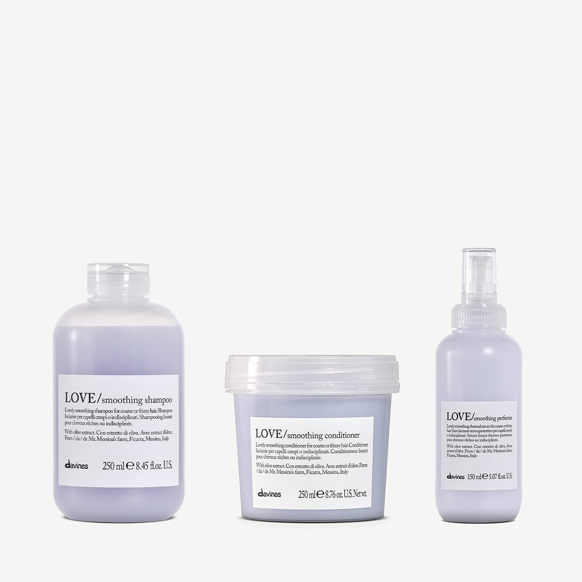 Kit LOVE Smoothing 1  3 pz.Davines france