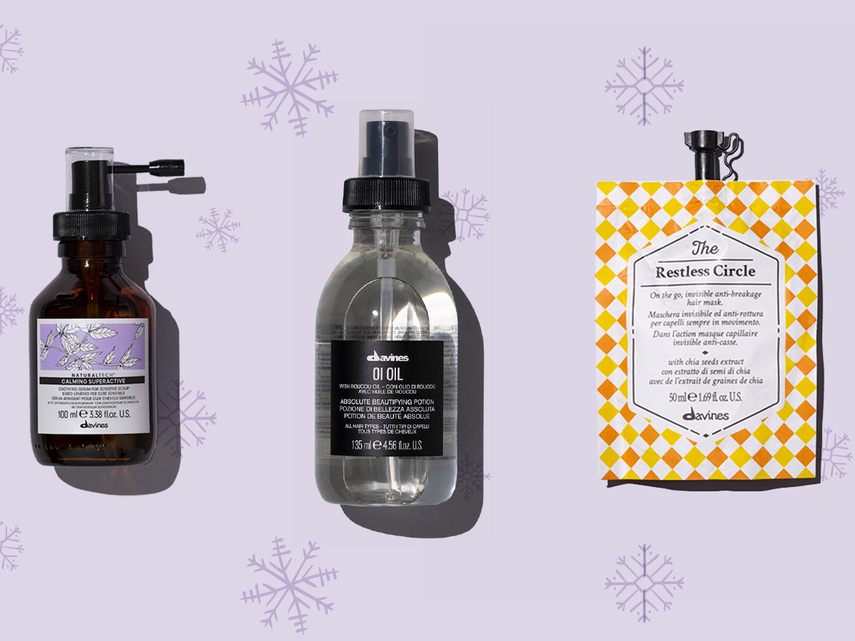 routine cheveux hiver, produits capillaires hiver, hydratez ses cheveux pendant l'hiver, article, conseils, soins capillaires, davines france, gamme oi, the circle chronicles, calming naturaltech