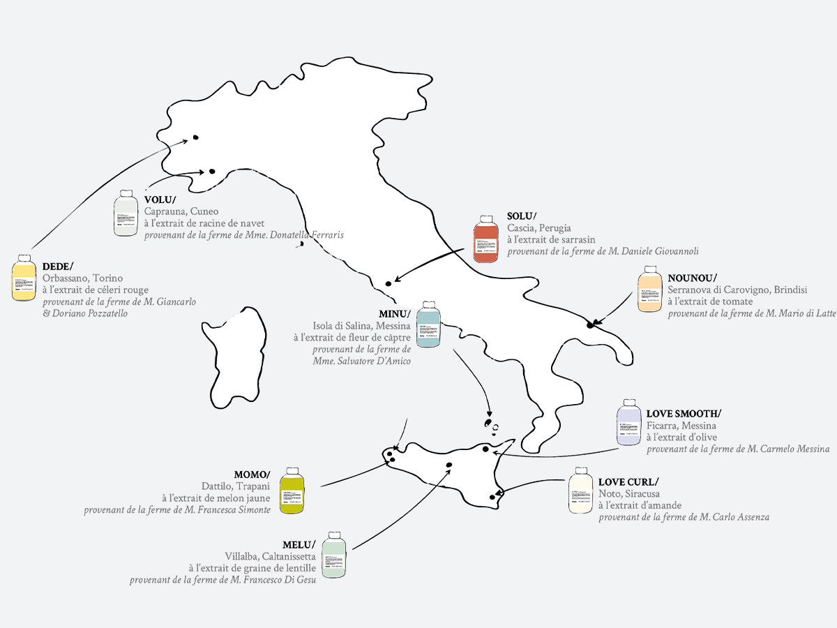 Page EHC Essential haircare gamme produits capillaires ingrédients slow food shampoing conditioner après-shampoing masque davines france 