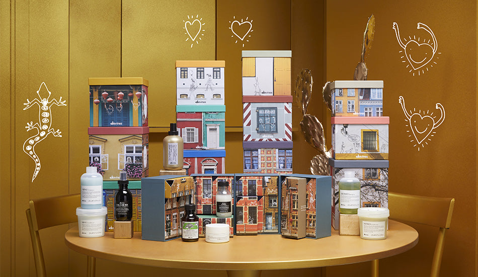 davines salons box coffret noel calendrier de l'avent 2023 soins capillaires trouver mon salon experts coiffure