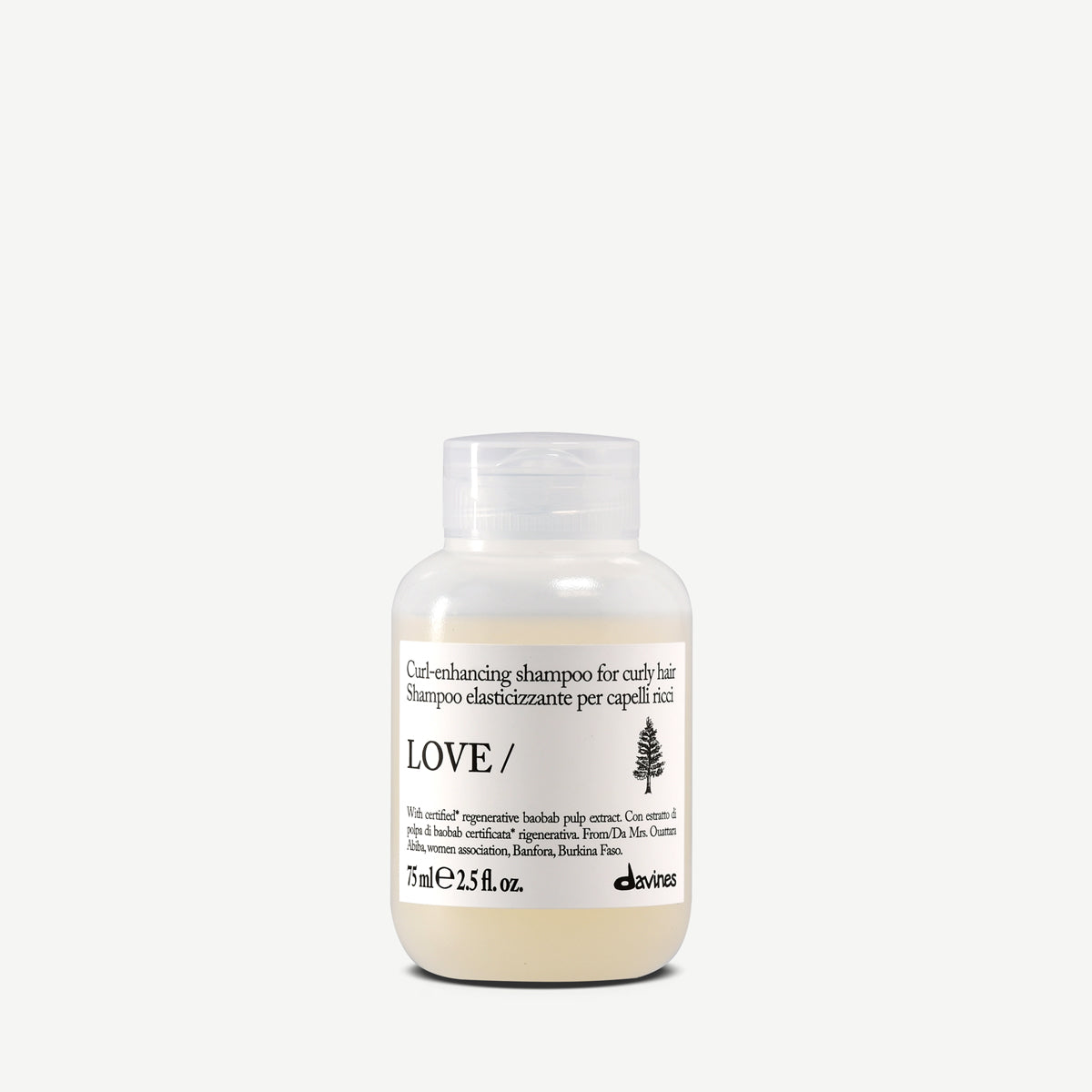 
Davines France LOVE CURL Shampoo - Shampoing pour cheveux bouclés hydratant et activateur de boucles. Révèle des boucles définies, souples et éclatantes de vitalité
