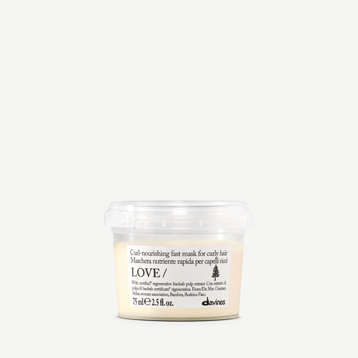 
Davines France LOVE CURL Mask - Masque express nourrissant, véritable masque pour cheveux bouclés activateur de boucles. Nourrit intensément et sublime vos ondulations naturelles en un instant.