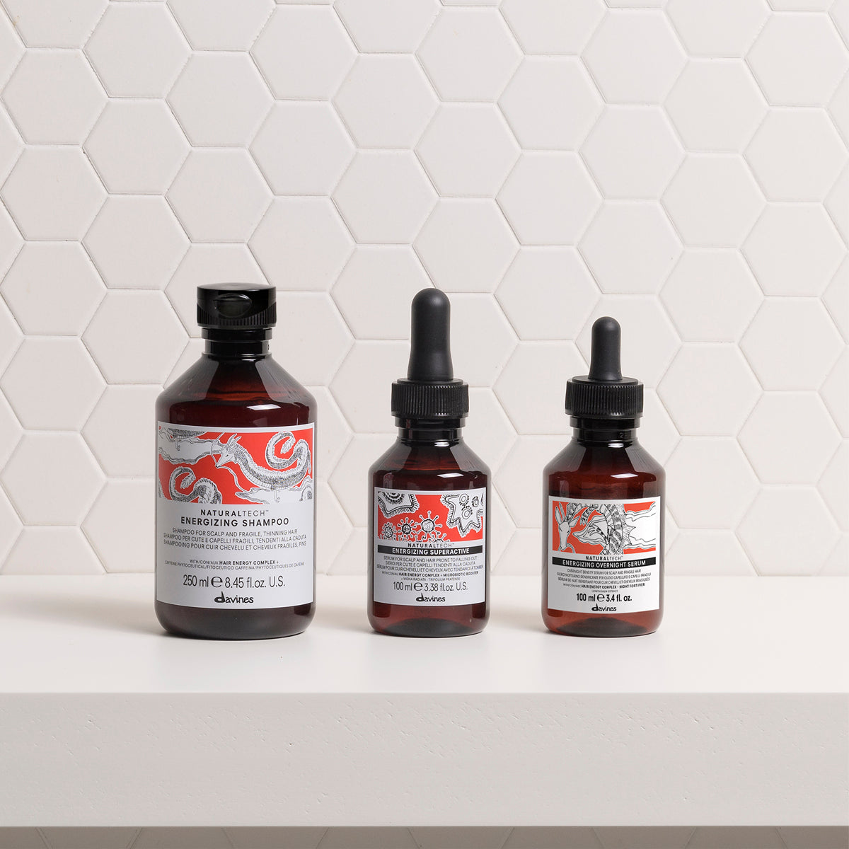 
Davines France ENERGIZING OVERNIGHT SERUM - Sérum de nuit sans rinçage pour le cuir chevelu et les cheveux