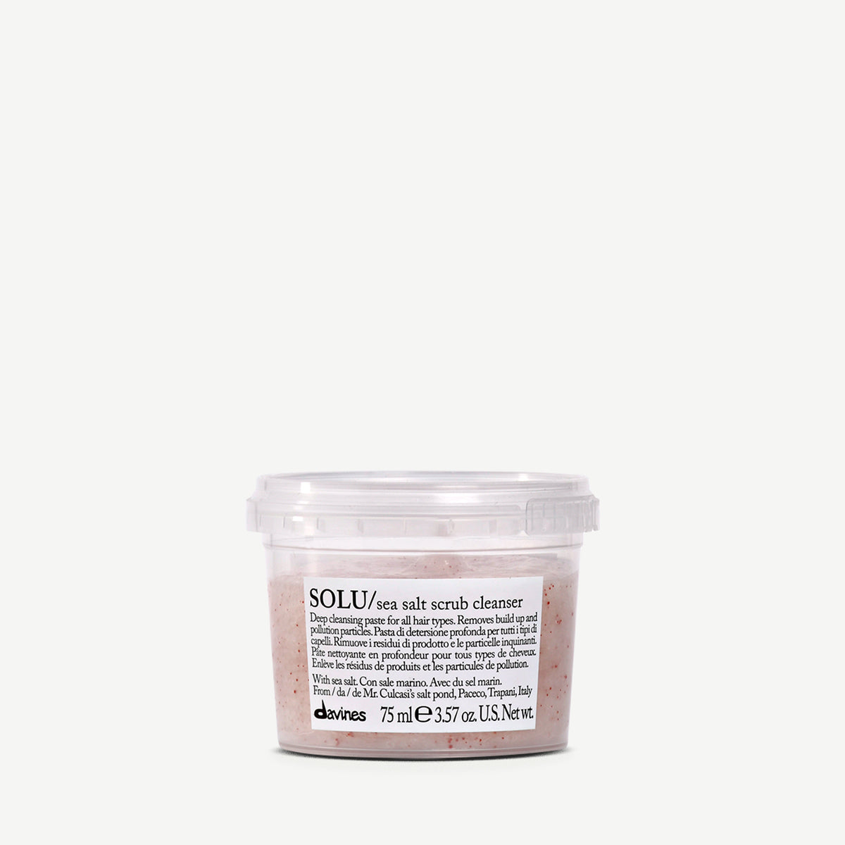 SOLU Sea Salt Scrub Cleanser 1  Davines
