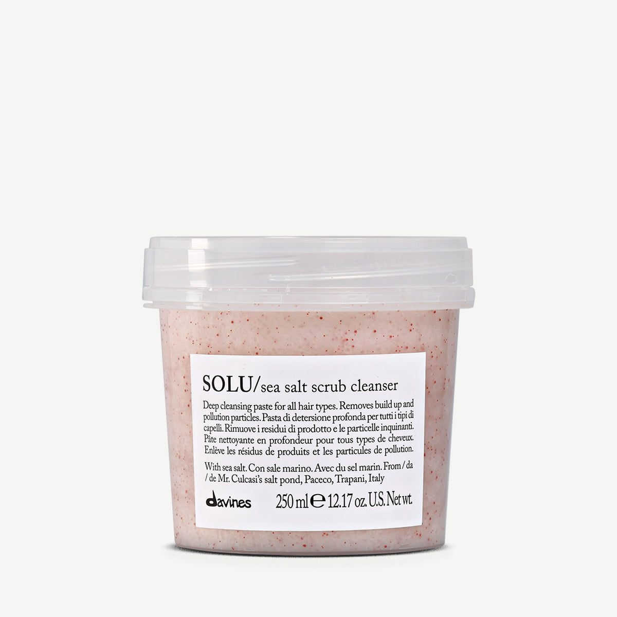 SOLU Sea Salt Scrub Cleanser 1  Davines france

