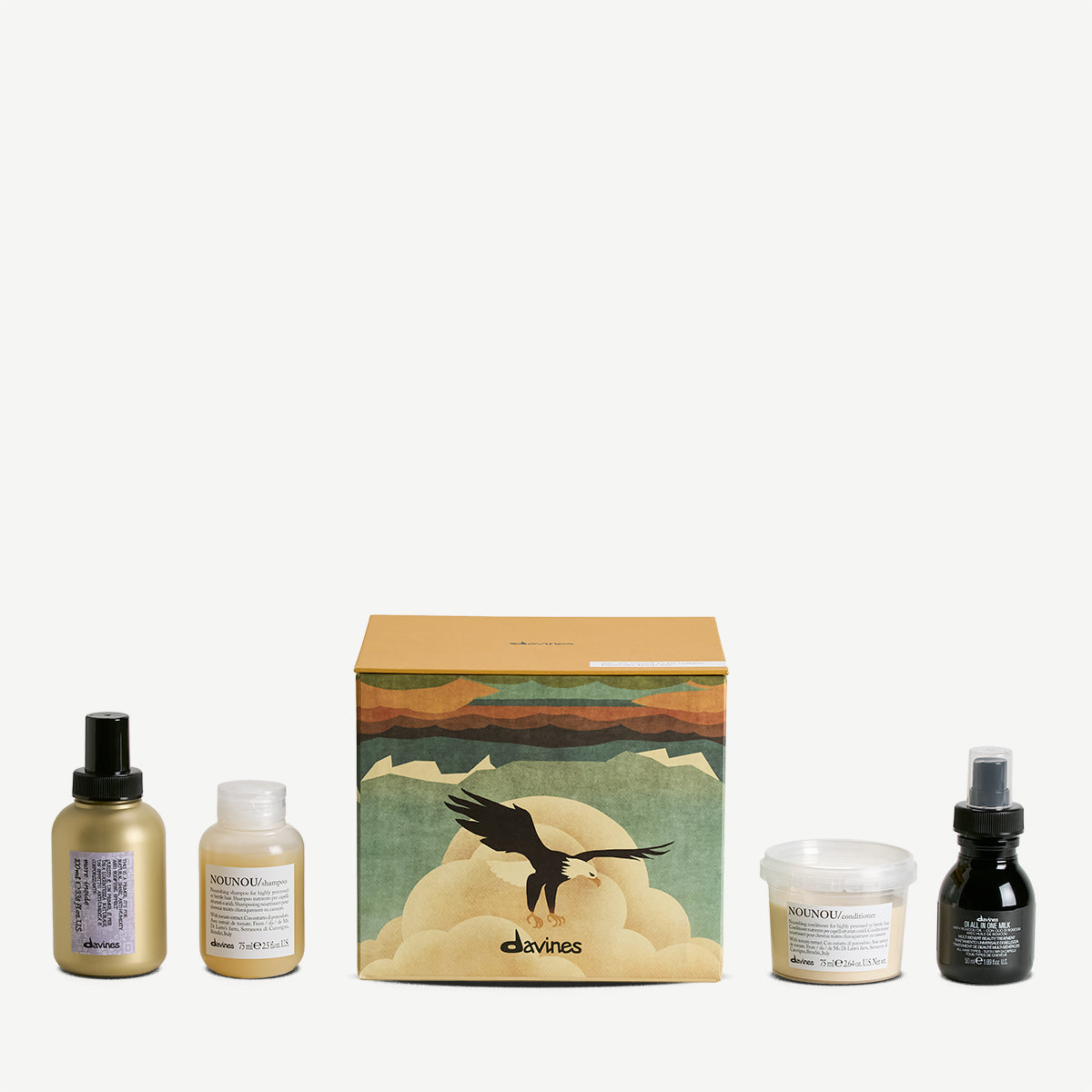Translation missing: fr.products.general.vendor: KIT Coffret Découverte Davines <p>Coffret découverte Davines en format voyage, idéal pour nourrir, protéger et sublimer les cheveux secs ou traités. Parfait comme cadeau cheveux pour les fêtes ou compagnon beauté en déplacement.</p>
-100x.jpg?v=1759412480
