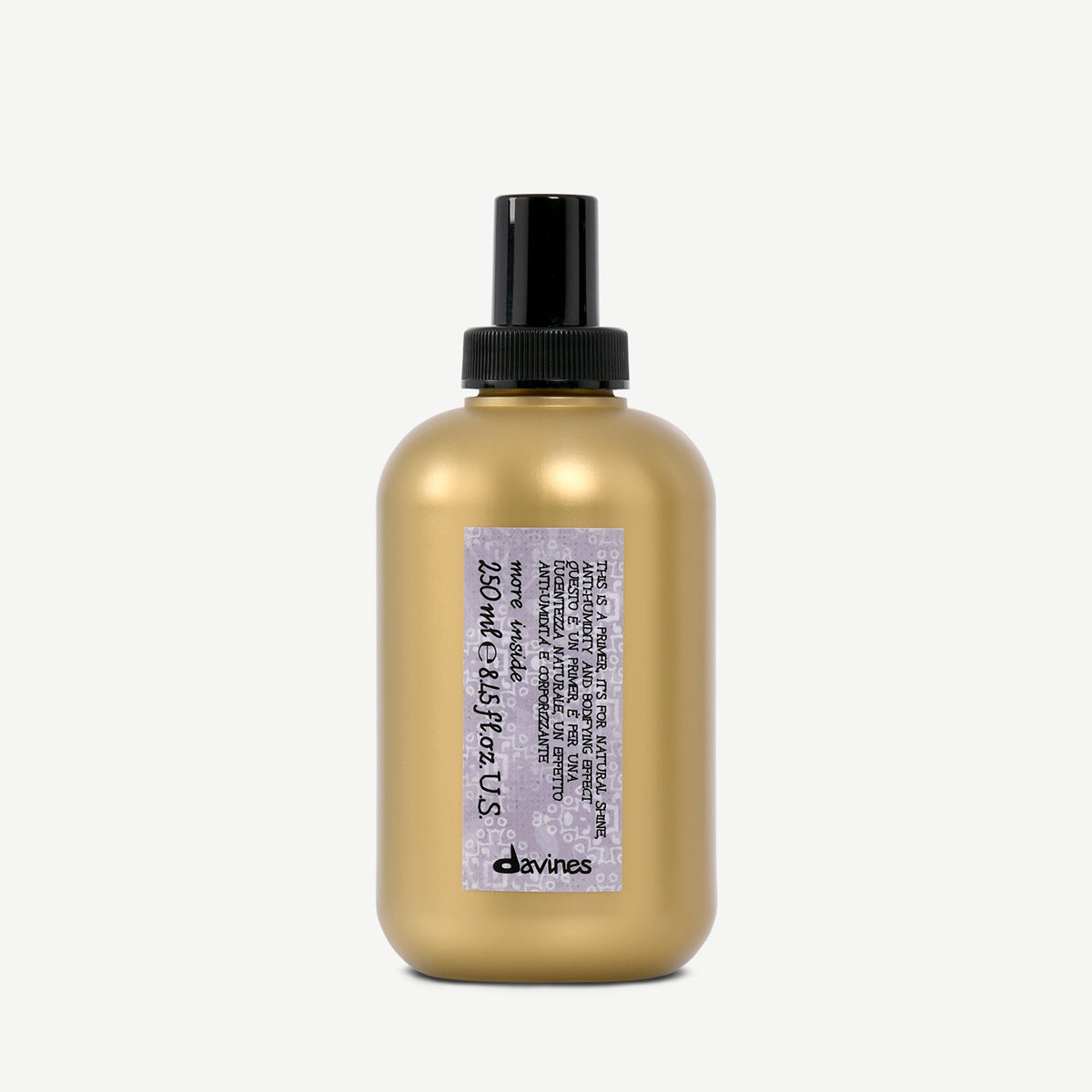 Translation missing: fr.products.general.vendor: MORE INSIDE This is a Primer  Primer spray coiffant et texturisant pour une protection contre l'humidité et un renforcement du corps des cheveux -100x.jpg?v=1751628121
