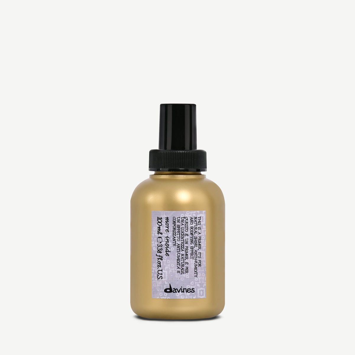 Translation missing: fr.products.general.vendor: MORE INSIDE This is a Primer  Primer spray coiffant et texturisant pour une protection contre l'humidité et un renforcement du corps des cheveux -100x.jpg?v=1751628121
