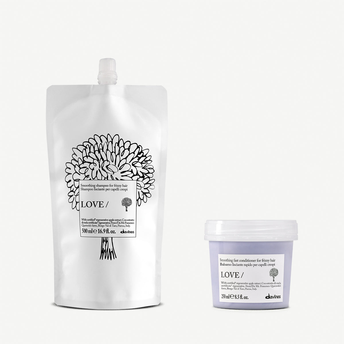 Éco-recharge LOVE Smoothing Shampoo + Conditioner 1  Davines
