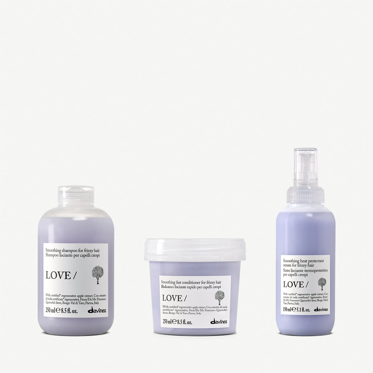 Kit LOVE SMOOTHING 1  1 kitDavines
