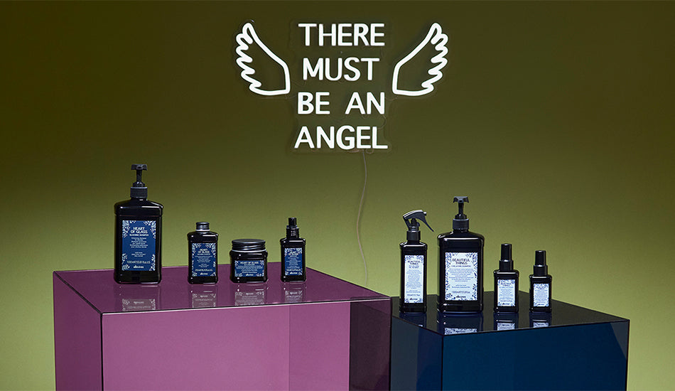 there must be an angel article de blog nouvelle famille davines pour cheveux colorés et décolorés