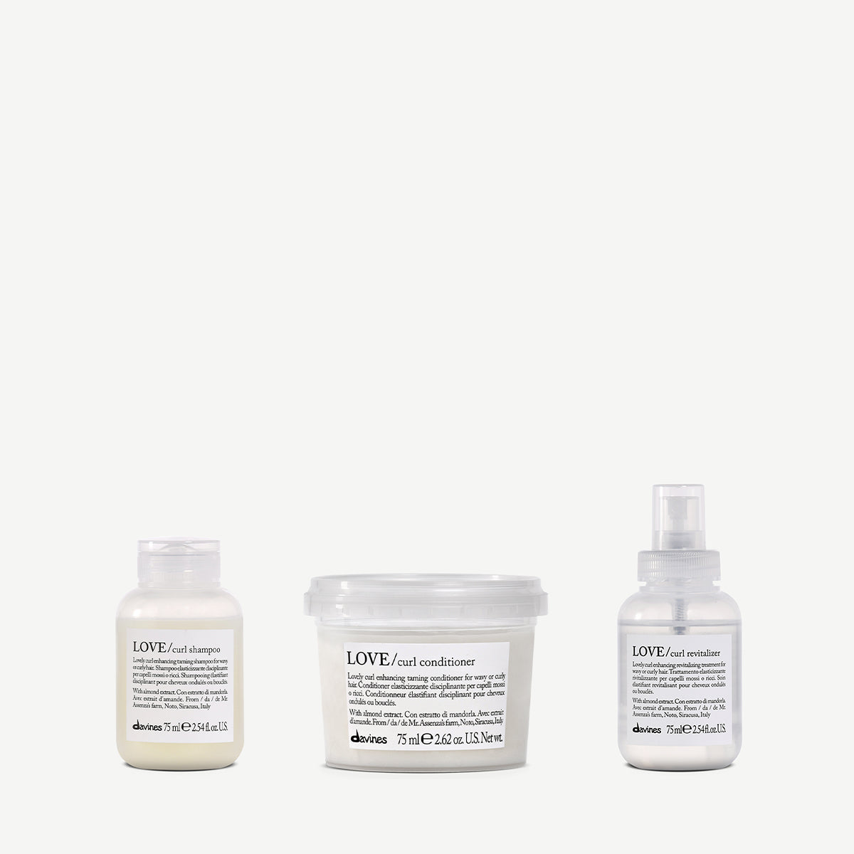 Kit voyage LOVE CURL 1  3 pz.Davines
