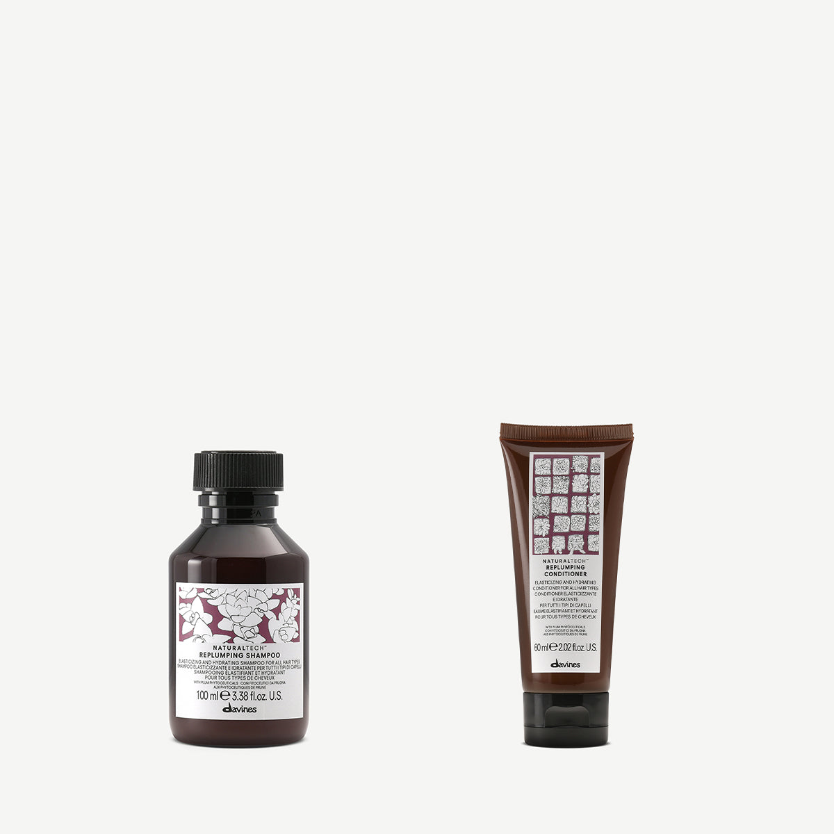 Duo voyage REPLUMPING 1  Davines
