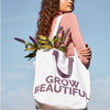 WE SUSTAIN BEAUTY TOTE BAG Sac issu de l'agriculture biologique régénératrice GROW BEAUTIFUL   Davines
